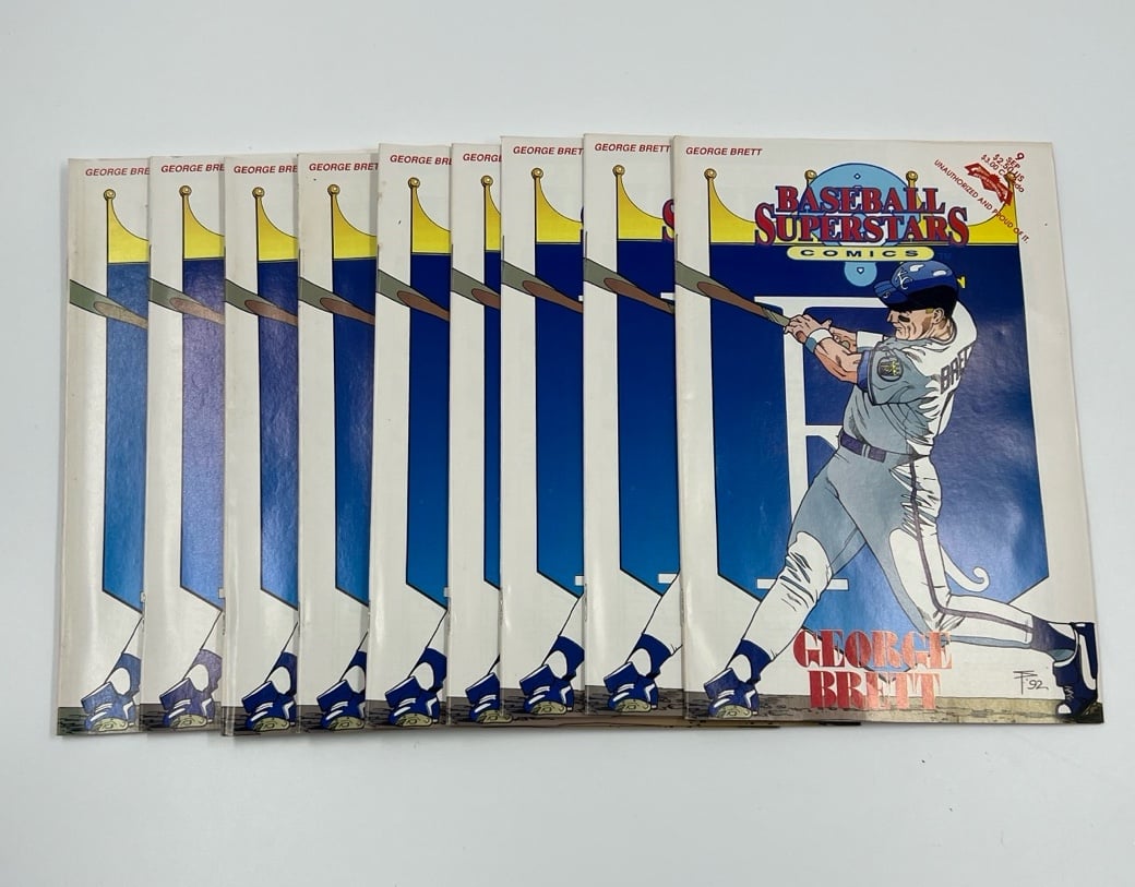 Vintage 1992 Baseball Superstars GEORGE BRETT KANSAS CITY ROYALS Comic Book LOT