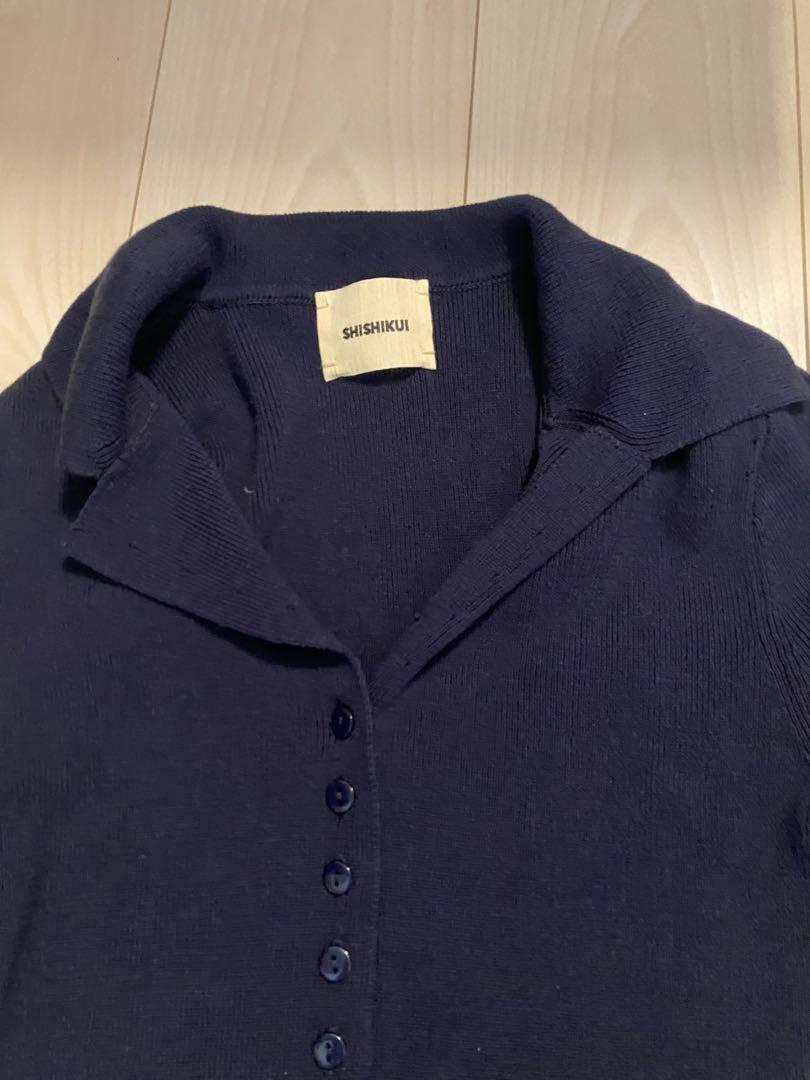 THE SHISHIKUI open collar / NAVY