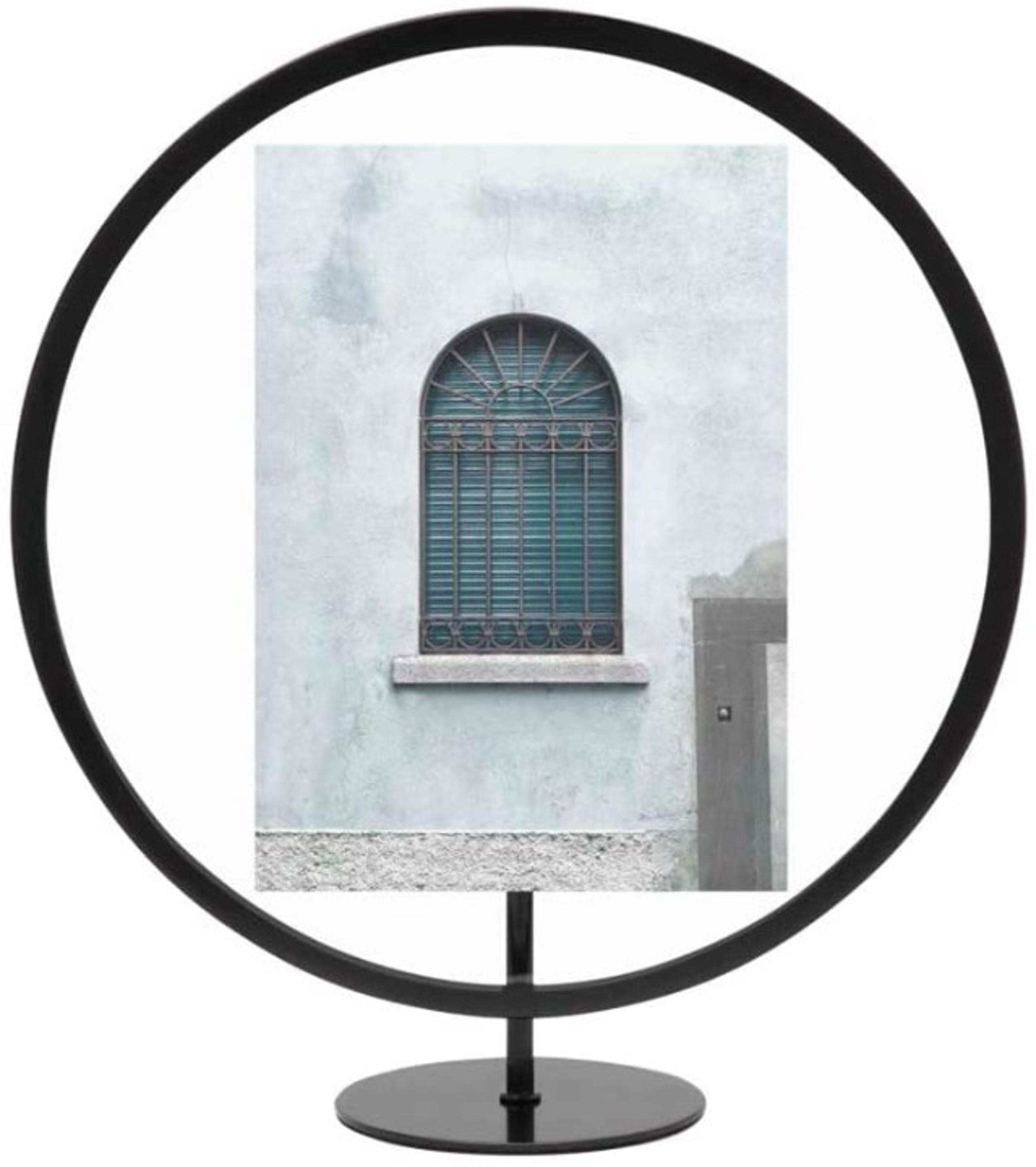 Umbra Infinity Picture Frame, Floating Photo Display for Desk or Wall, 5X7, Blac