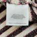 Tory Burch Cream & Pink Striped Nubby Knit Sweatshirt