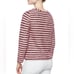 Tory Burch Cream & Pink Striped Nubby Knit Sweatshirt
