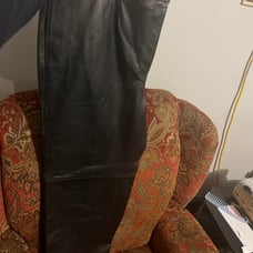 Maggie Barnes Genuine Leather Pants
