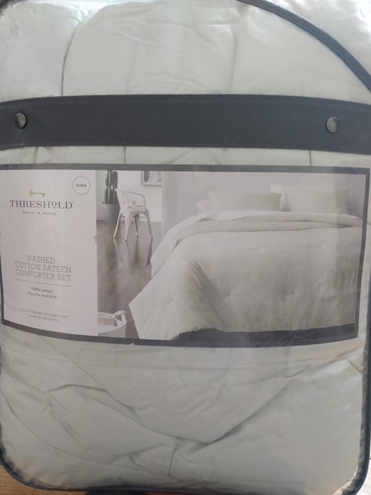 Threshold king cotton comforter set
