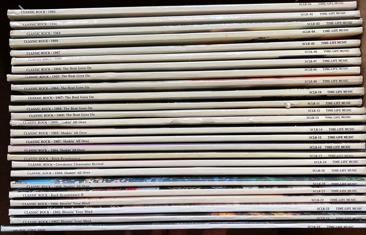 Classic Rock vinyl record album collection by Time Life