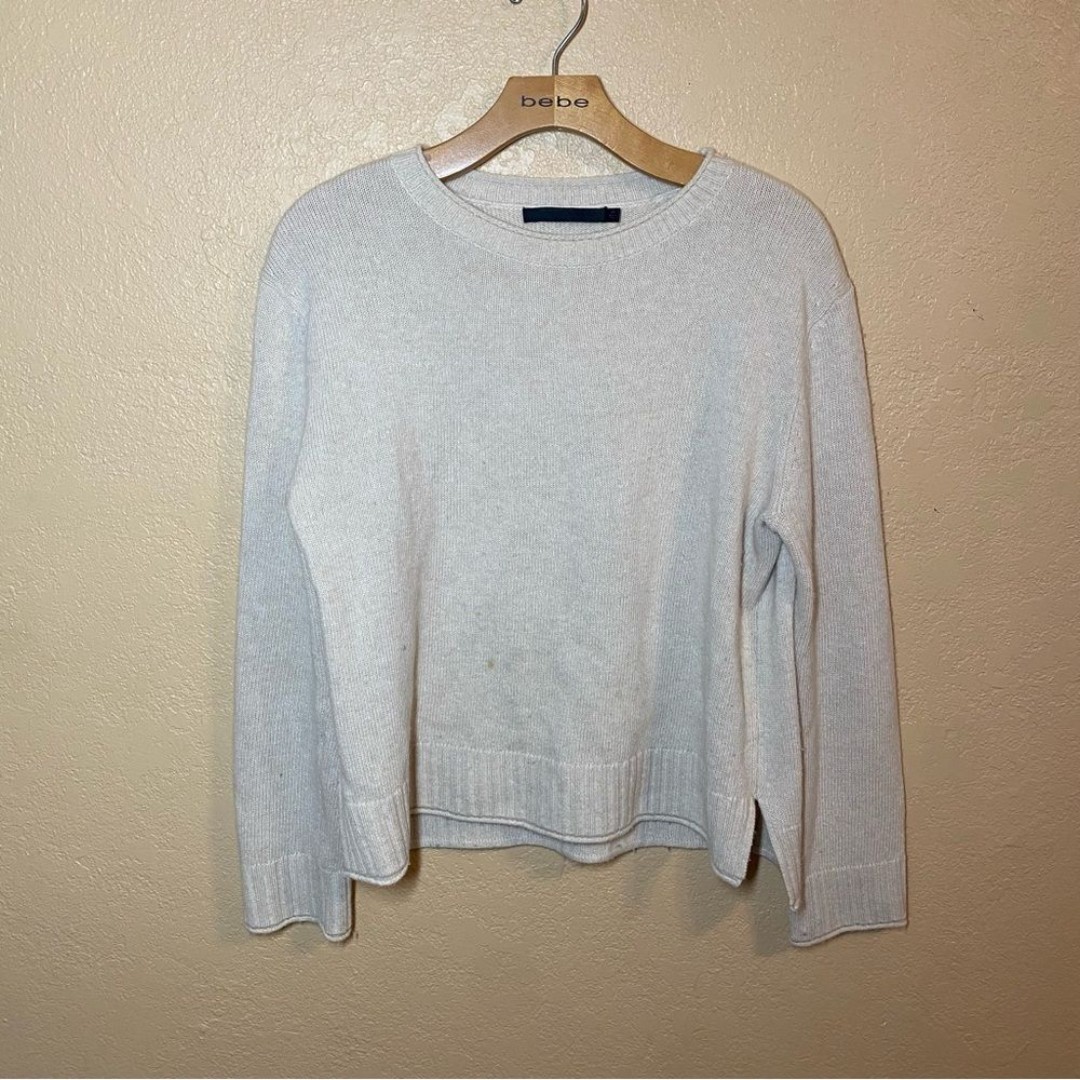 Jenni Kayne XS Everyday Sweater Wool Cashmere Beige Tan