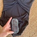 New Bleu Rod Beattie cap sleeve twist front one piece