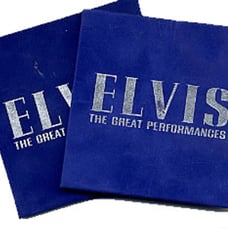 Elvis Blue Suede Coasters, two, RARE COLLECTIBLE NWT