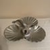 MID CENTURY MODERN ALUMINUM LOBSTER CLAMSHELL SERVING TRAY
