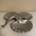 MID CENTURY MODERN ALUMINUM LOBSTER CLAMSHELL SERVING TRAY