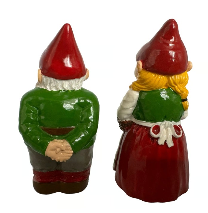 Vintage Sagaform Swedish Christmas Gnomes Salt Pepper Shakers Scandinavian