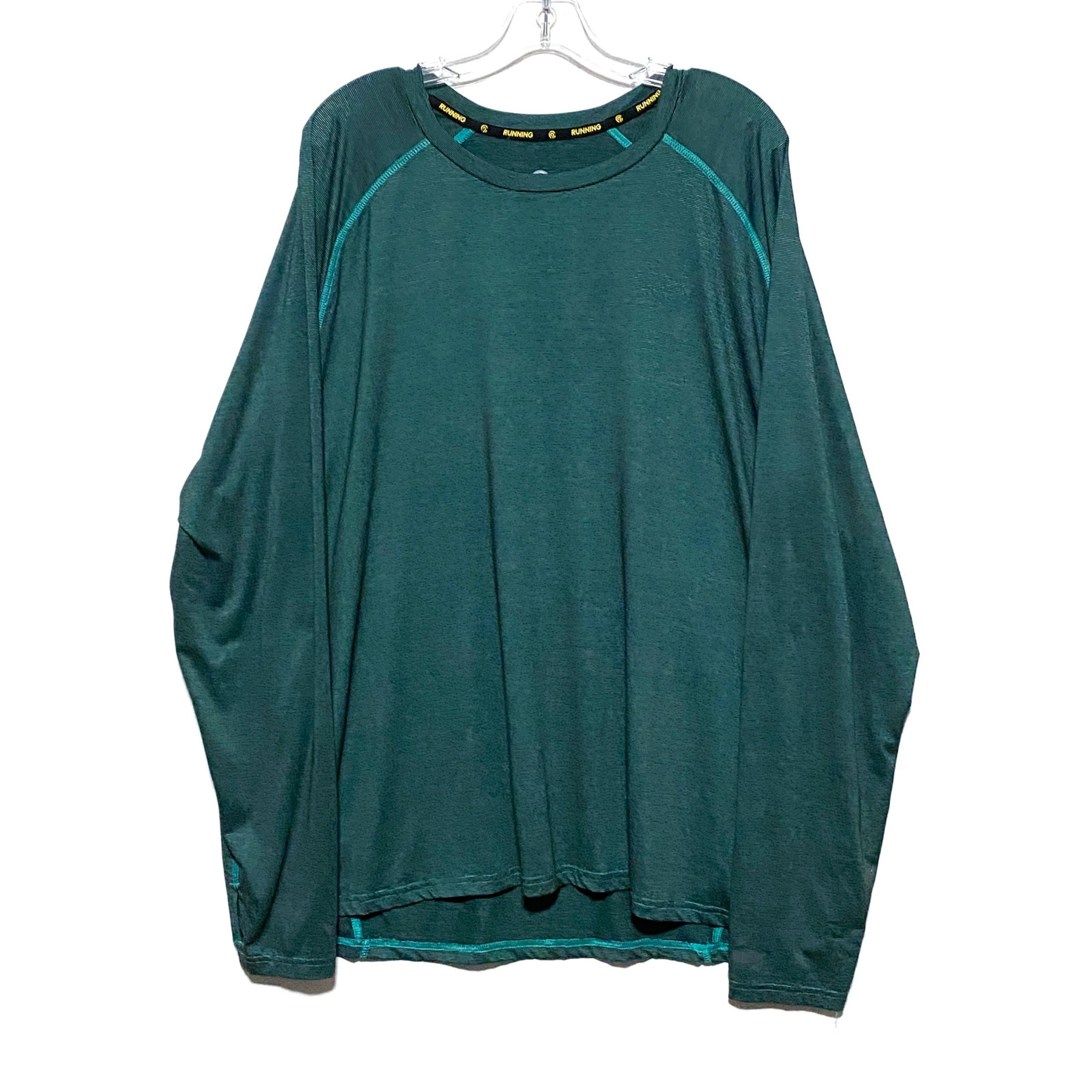 Champion C9 Running Green Long Sleeve Shirt Thumb Holes Stretch Mens XXL