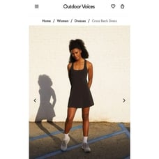 BNWT Outdoor Voices XXL Cross Back Dress in Forest Green