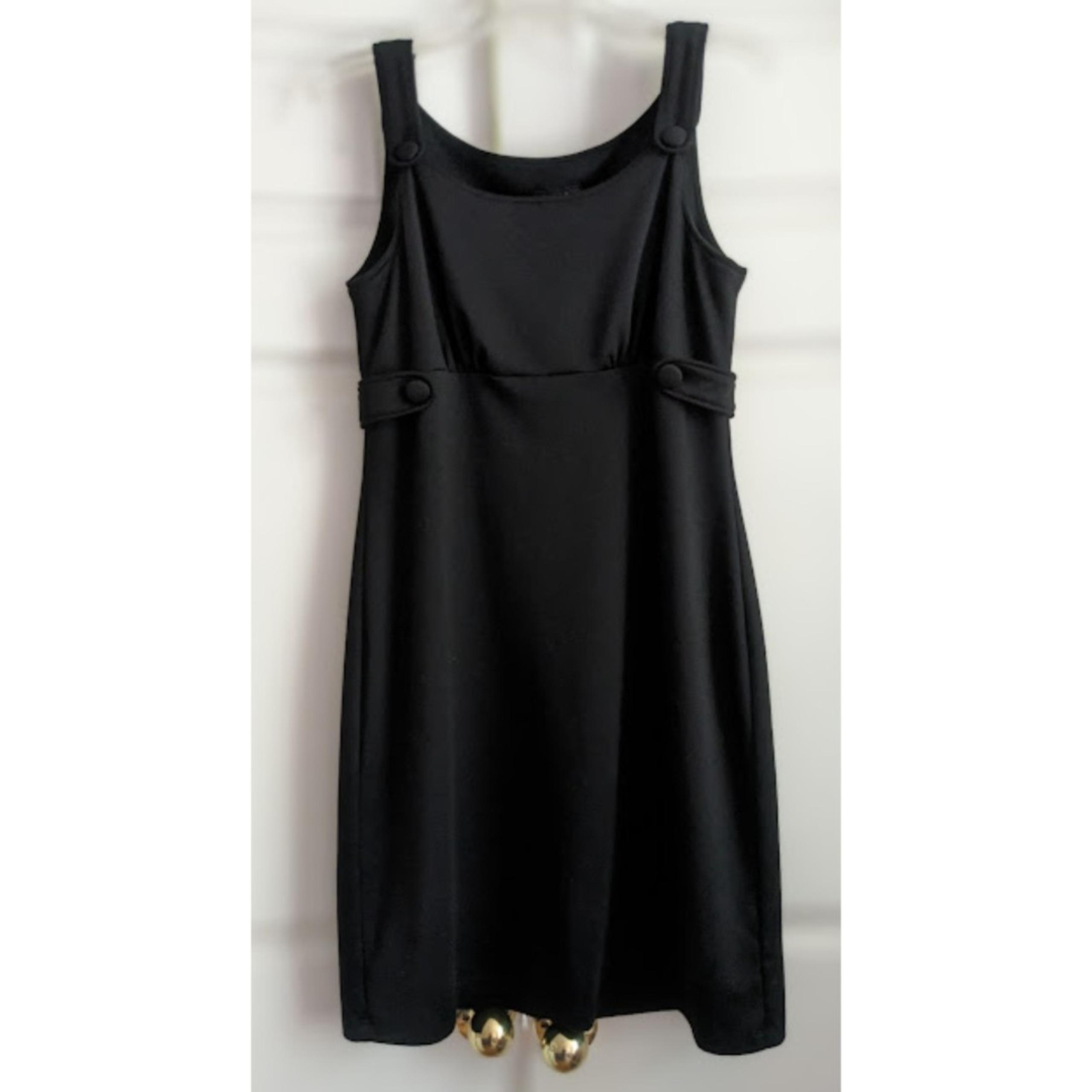 Mixit Little Black Dress with Button Accents Size Large
