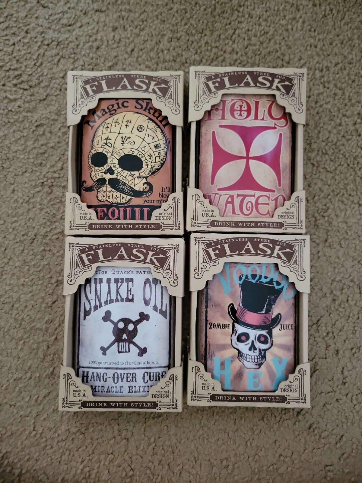 Trixie & Milo flask