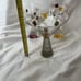 Mindy Sand 2010 Martini Glass Set Of 3 Conical Shape Colored Stem Hand painted