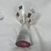 Mindy Sand 2010 Martini Glass Set Of 3 Conical Shape Colored Stem Hand painted