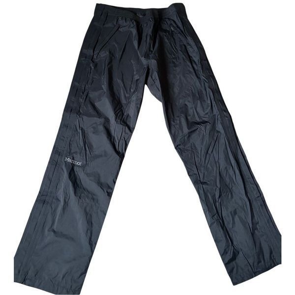 Marmot Men’s Ski pants size L Black Full Side Zip