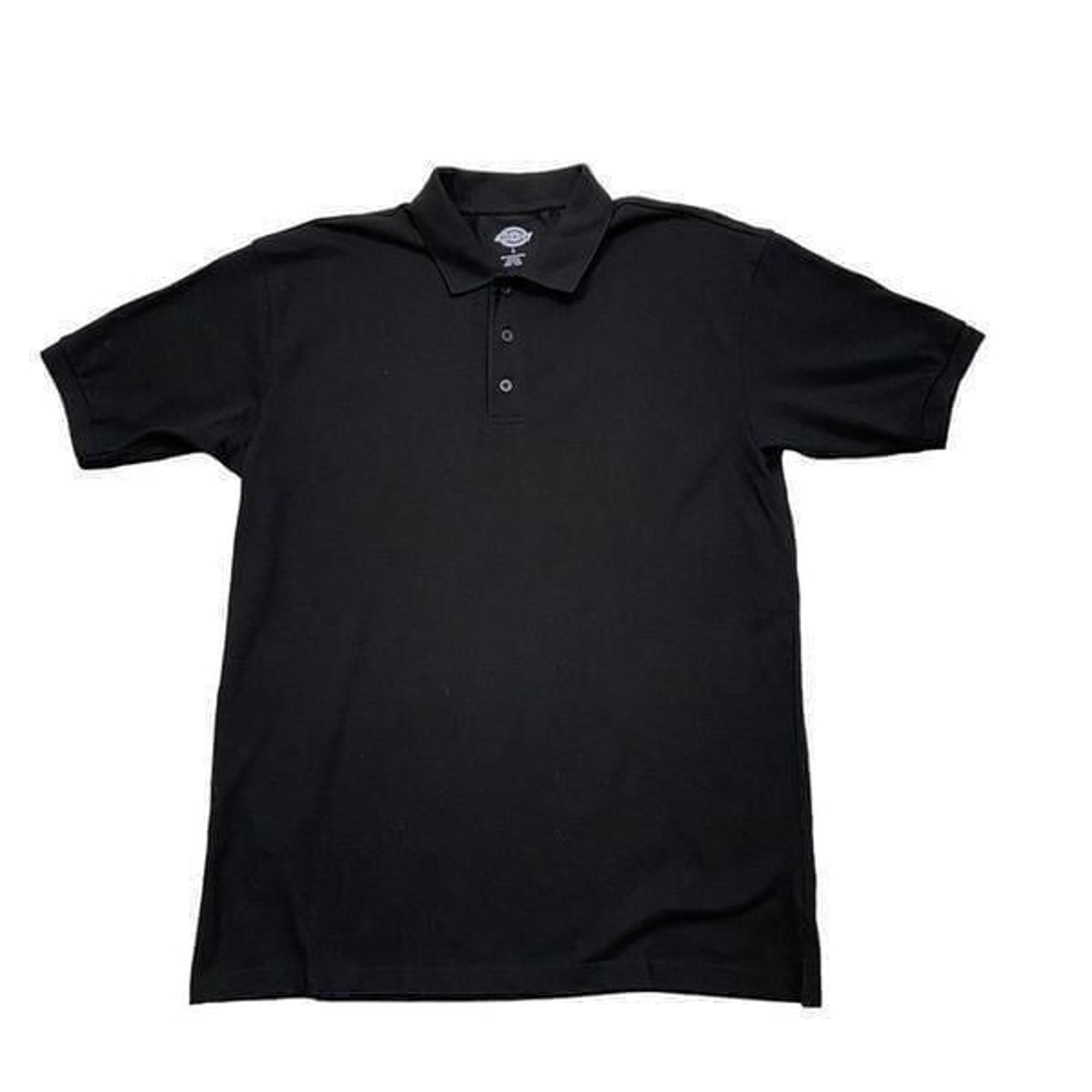 New without Tags Mens Dickies Brand Black Short Sleeved Polo Shirt Size Large