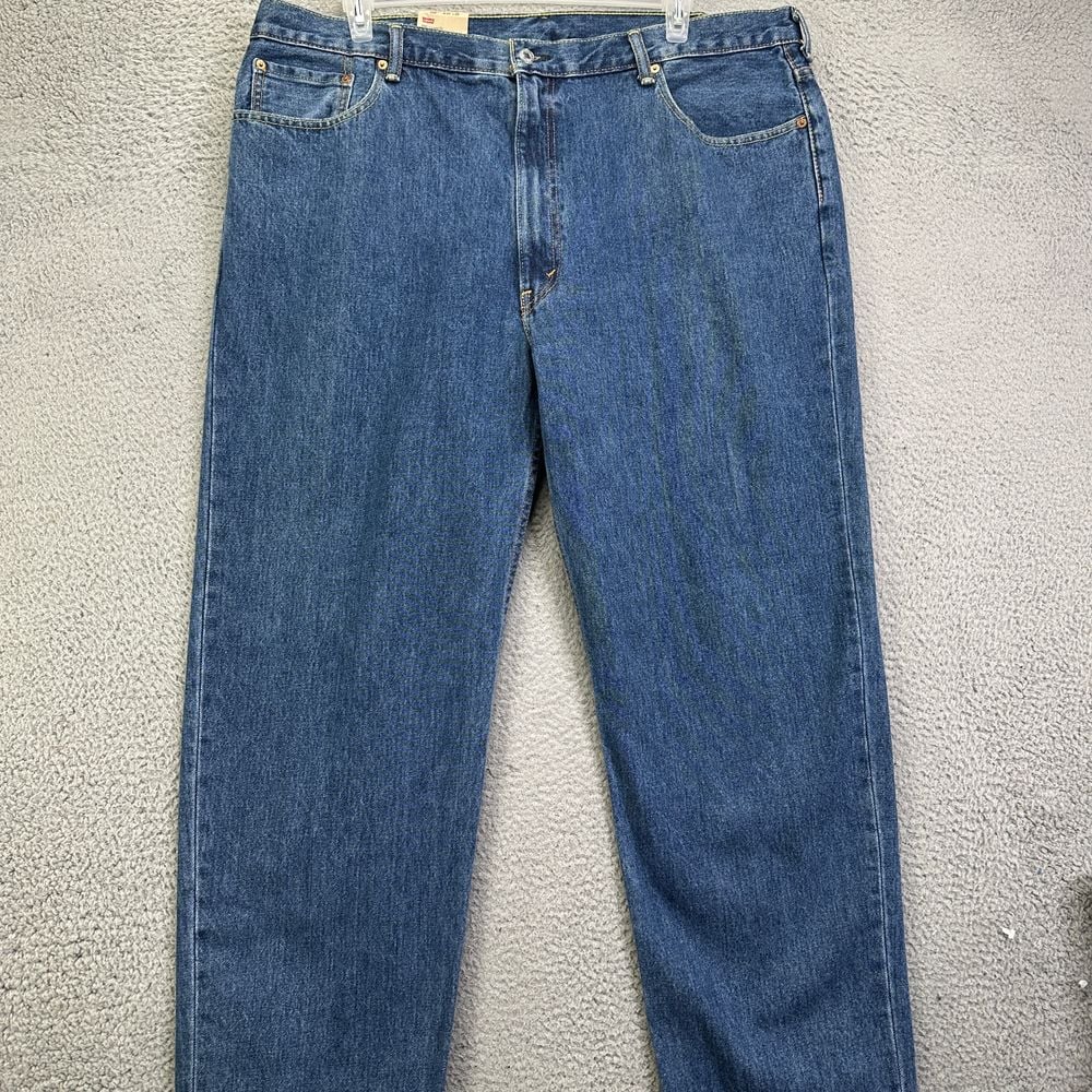 Levis 550 Relaxed Jean Mens 44X30 Big Tall Blue Tapered Red Tab Denim Pants NEW