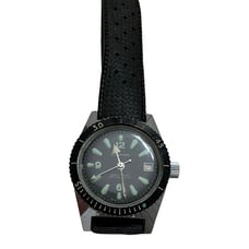 Vintage Men's 1960s Criterion Divers Mechanical 37mm Watch w/Date Runs & Stops