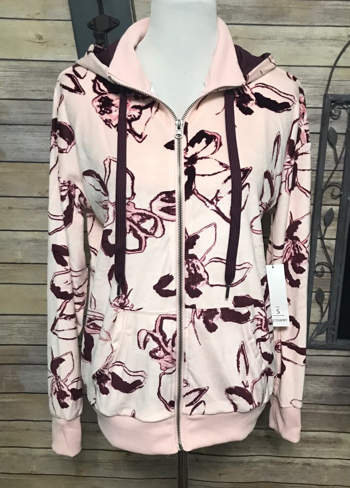LuLaRoe Small Bethany Zip Front Hoodie