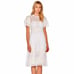 258 TULAROSA REVOLVE WHITE SHORT SLEEVE EMBROIDERED MIDI DRESS