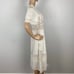 258 TULAROSA REVOLVE WHITE SHORT SLEEVE EMBROIDERED MIDI DRESS