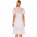 258 TULAROSA REVOLVE WHITE SHORT SLEEVE EMBROIDERED MIDI DRESS