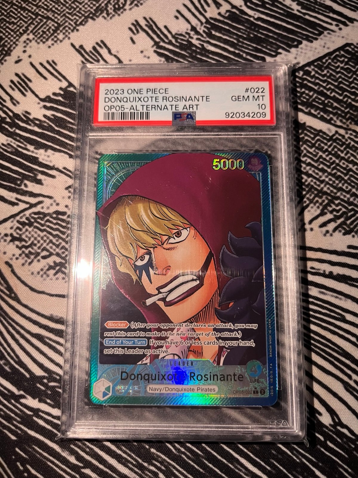 Donquixote Rosinante Alt Art Leader PSA 10