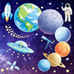 Glow in The Dark Stars for Ceiling, Solar System Wall Stickers for Kids Room