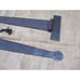 2 HUGE STRAP HINGES, Extra Large T Hinge, 18 Long, Hand Forged