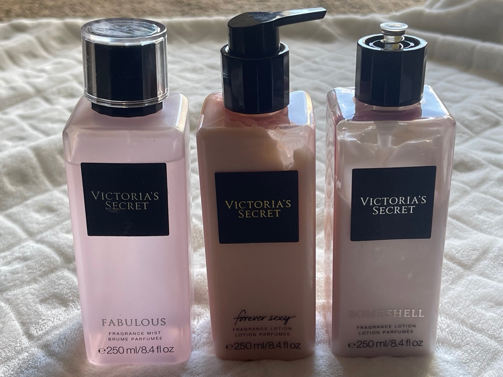 Victoria’s Secret lotion set of 3 fabulous forever sexy bombshell
