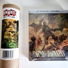 Army of Darkness Steelbook: 4K, Blu Ray w/ Poster Set Shout Factory New Mint