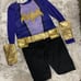 NWT Girls Kids DC Super hero Girls Batgirl Legging Set Costume Large 10/12