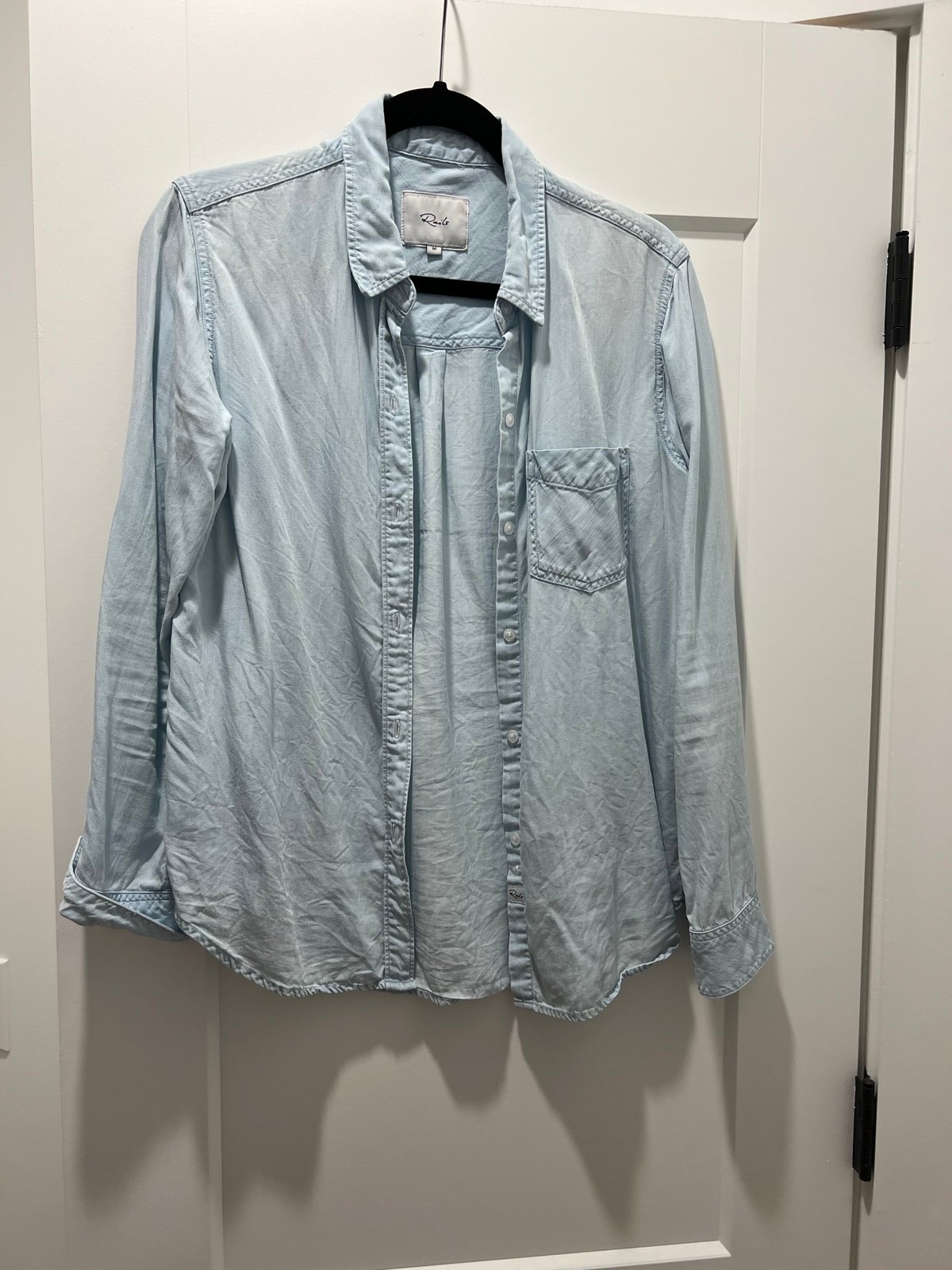 Rails demim button down shirt