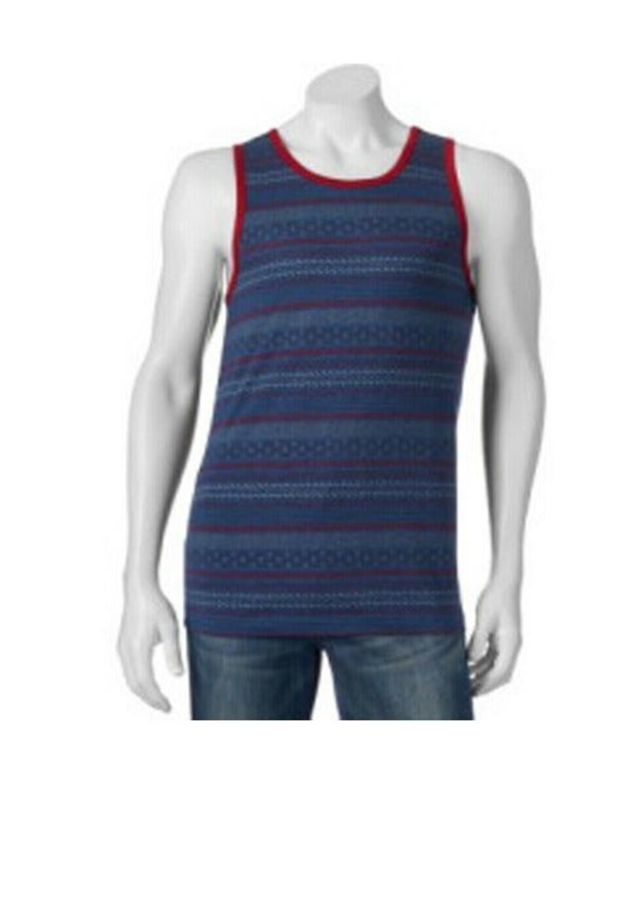 Levi's Men's Tank Top Blue Red Tribal S