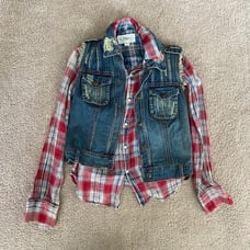Button-down + Vest