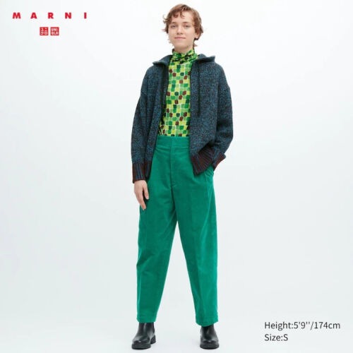 UNIQLO Corduroy Wide-Fit Pleated Pants (MARNI)