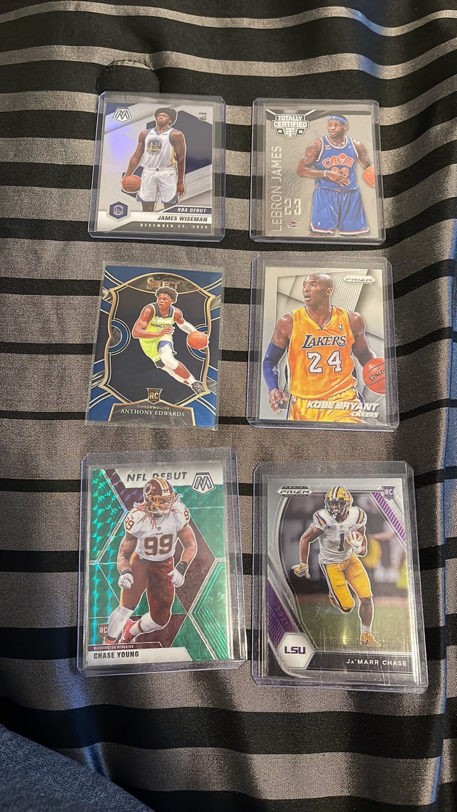 Football, basketball, baseball cards