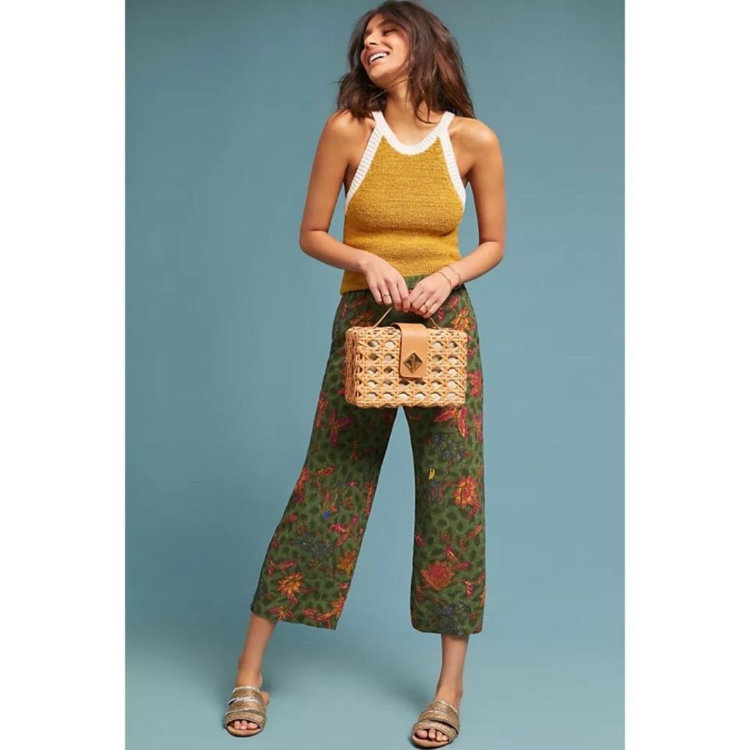 Anthropologie ett:twa Schuyler Printed Pants Small
