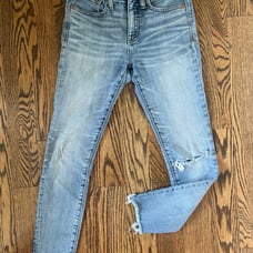 Madewell 9” high rise skinny crop ankle jeans 26