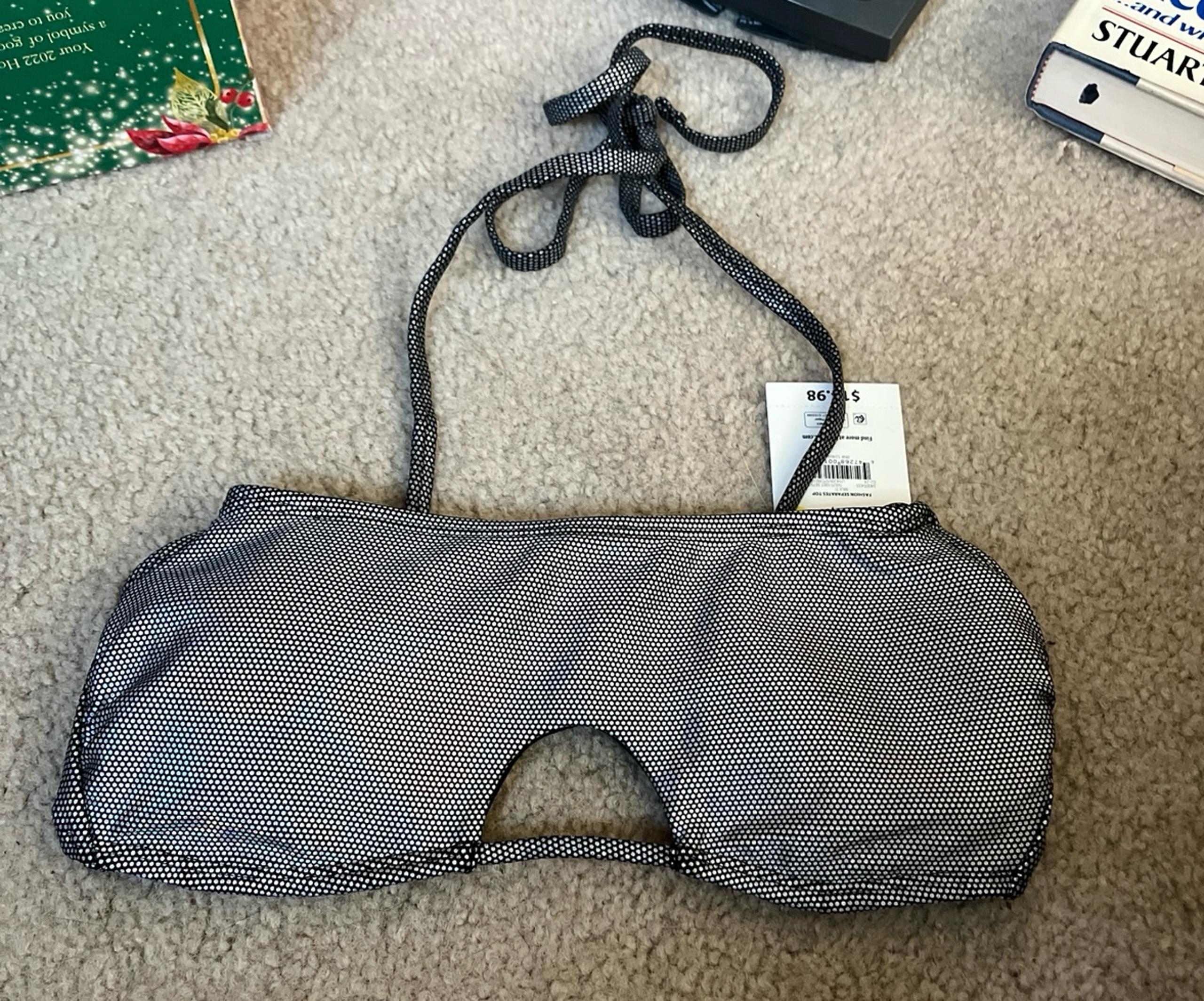 New NWT Holographic Fabric 3-5 Size Small NoBo $14.98 bikini top swimsuit