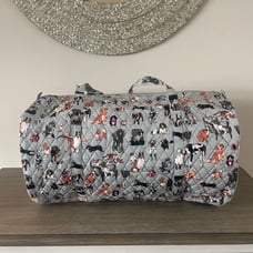Vera Bradley Duffle Bag Dog Show NEW