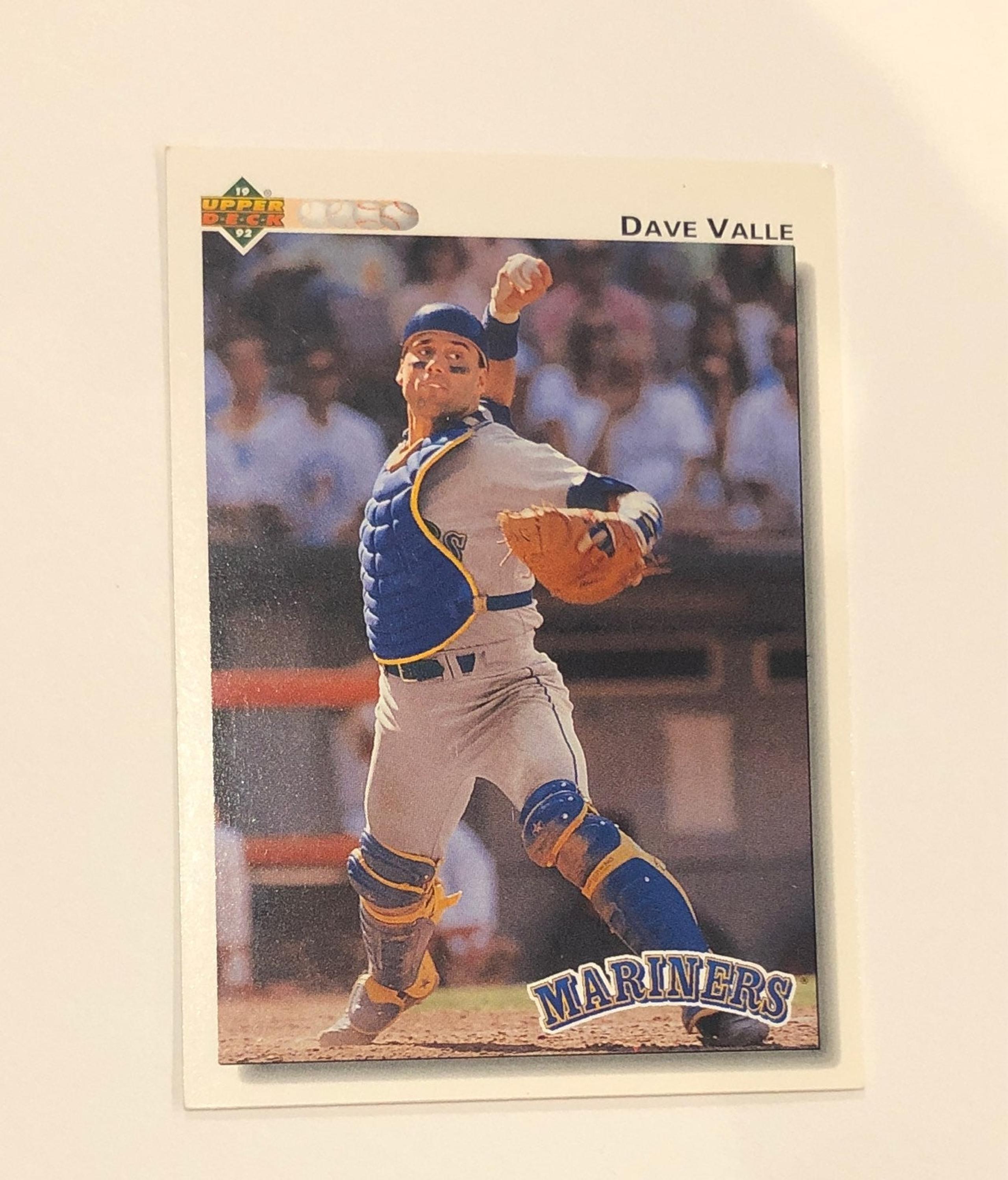 1992 Upper Deck Dave Valle Mariners Base