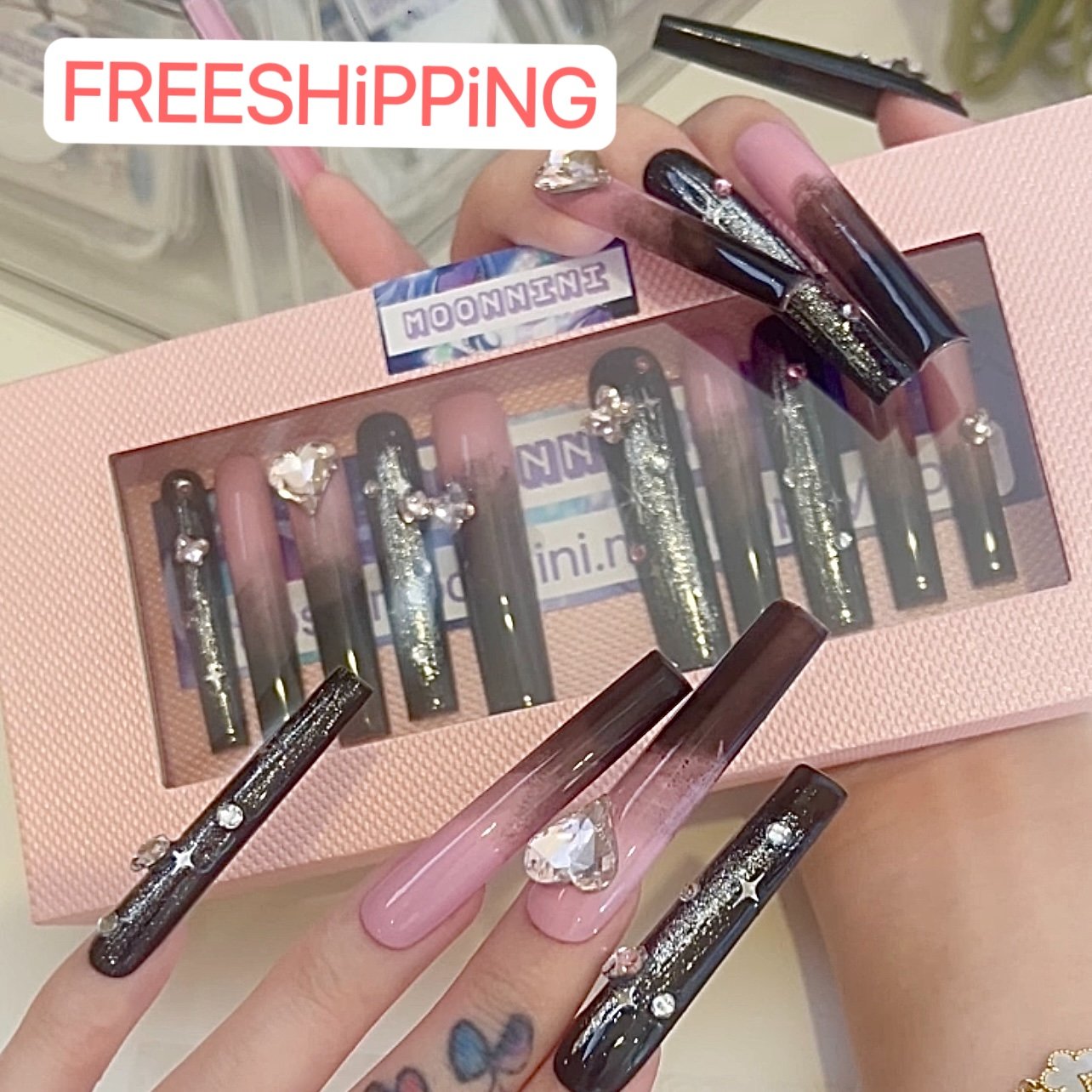 MOONNiNi HANDMADE XL Press on Nails - N31