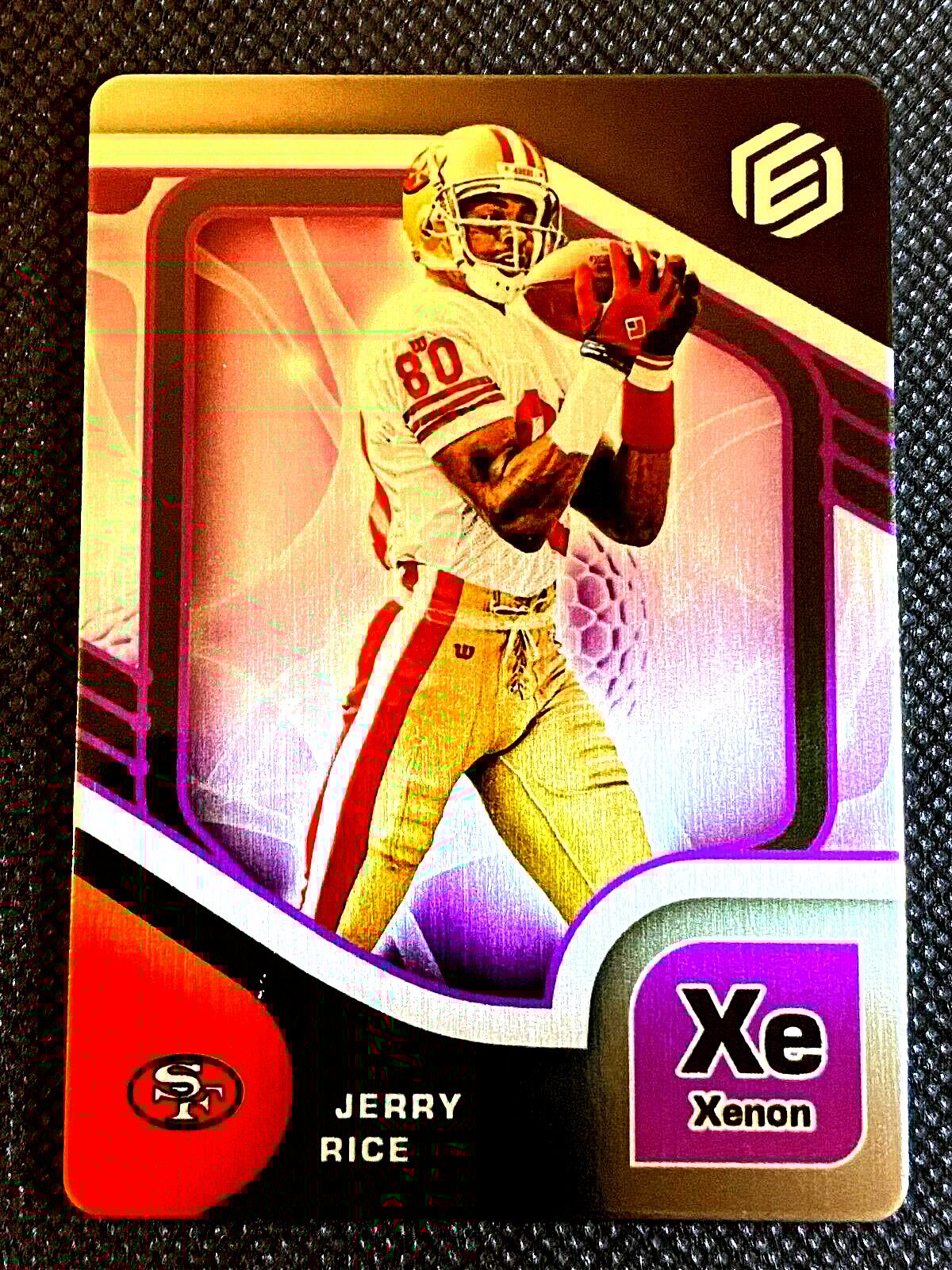 JERRY RICE SP /54 METAL 2022 PANINI XENON XE ELEMENTS #65 H504
