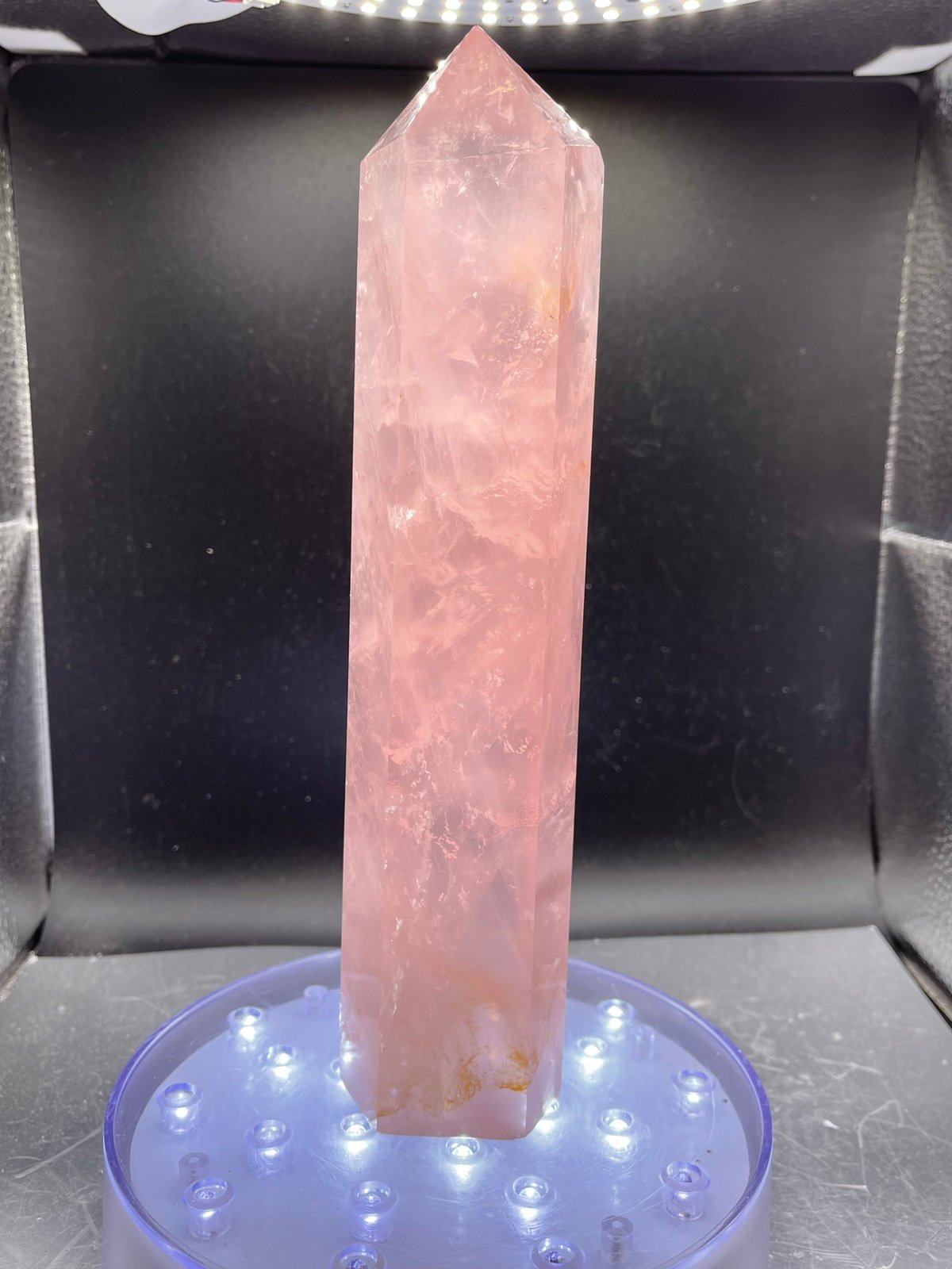 Amazing high quality Rose quartz tower - 889g