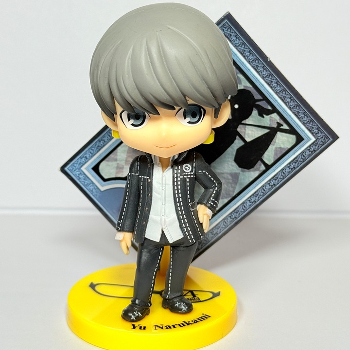 Yu Narukami Persona 4: the Animation Happy Kuji Mini Figure w/ Tarot Card!