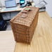 Wicker Picnic Basket with Service for 4 PRE-OWNED
