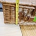 Wicker Picnic Basket with Service for 4 PRE-OWNED